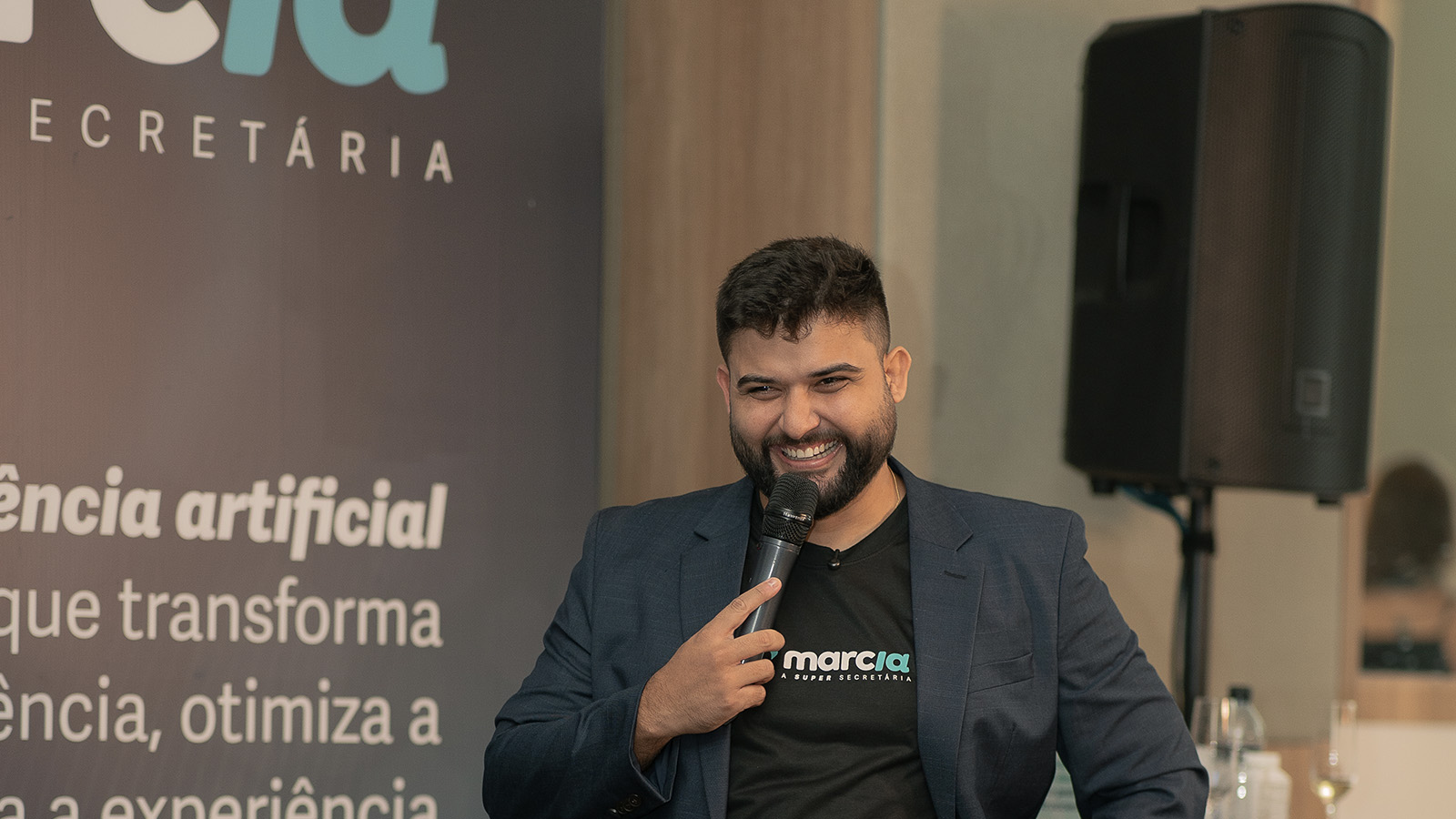 Bruno Freitas no lançamento da Super Márcia